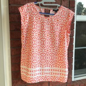 The Limited Tank, orange, white and pink